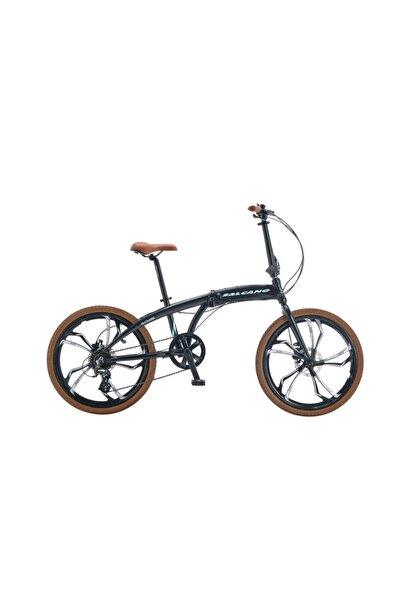 Salcano SLCN 400 Hidrolik Disk Frenli Siyah Mavi Katlanır Bisiklet