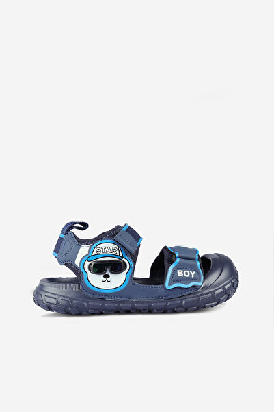 Vicco Glass Printed Men's Preschool Navy Blue Sandals