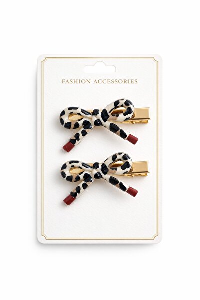 LİNACO Stylish Minimal Leopard Buckle Hair Clip for Women, Daily & Special Oc...