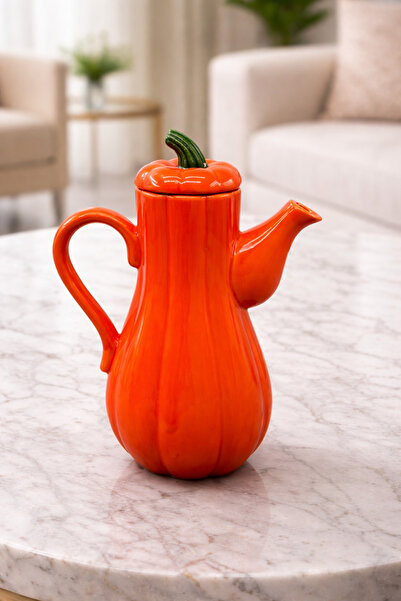 YzHome Ceramic Vacuum Lid Pumpkin Oil Pot Oil Dispenser Vinegar Dispenser 1 L...