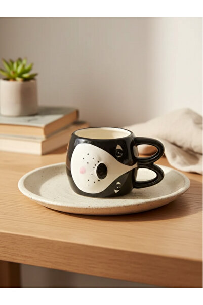 Tohana 3D Animal Figured Ceramic Mug with Ear Handles 460 ml