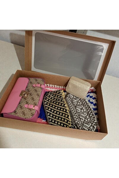 SETORİA Çeyizlik Kutulu Set / 1 Adet Çanta + 2 Adet Patik + 2 Adet Lif ve Cüz...