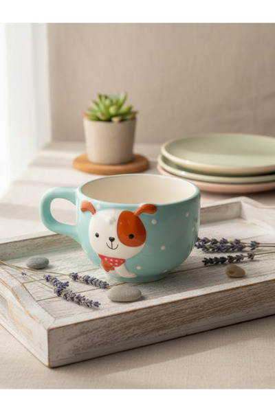 Tohana 3D Cute Animal Figured Ceramic Mug 400 ml