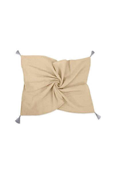 Other Pătură pentru bebeluși din muselină cu ciucuri - cămilă