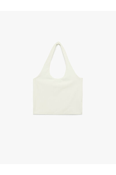 Koton Halter Neck Sleeveless Cotton Crop Blouse