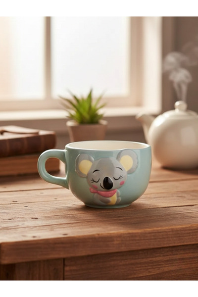 Tohana 3D Cute Animal Figured Ceramic Mug 400 ml