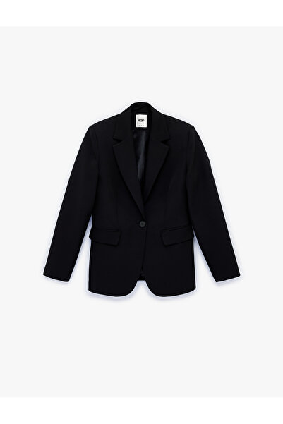 Koton Women'S Black Blazer Jacket