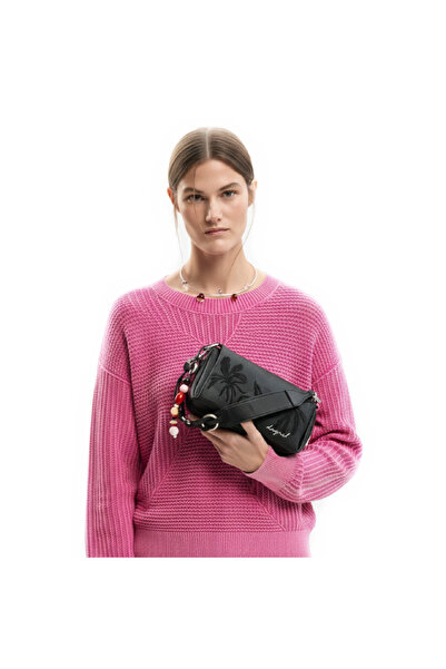 Desigual Small women's crossbody bag, Desigual, Mirenis Maron Mini series, Black