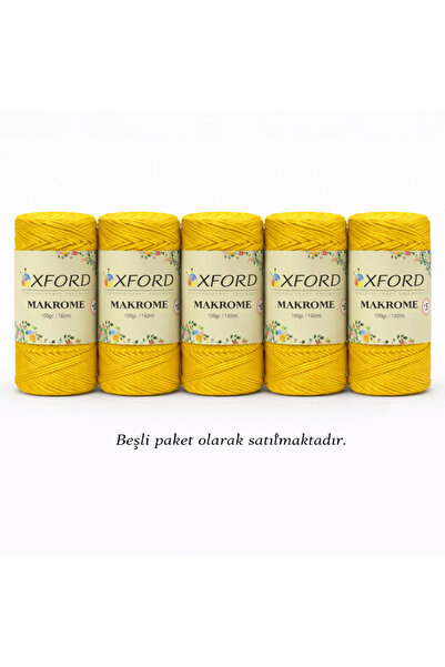 Oxford İplik Oxford Makrome İpi No:3 5’li Paket
