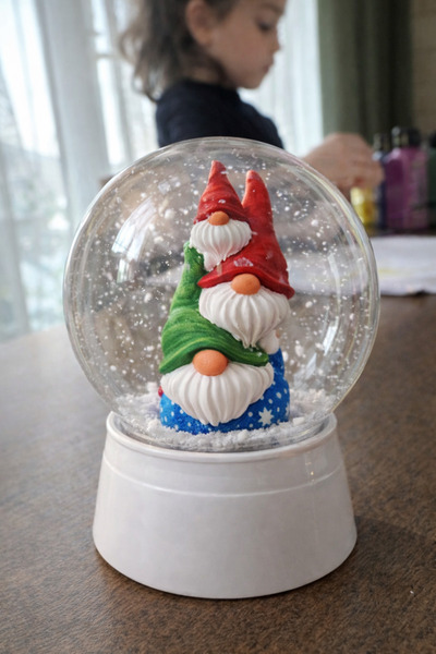 colorbuddie 20'li Boyanabilir Kar Küresi Seti – Gnome Cüce Figür | Kendin Yap...