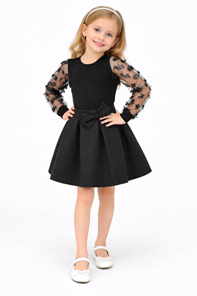 Nacar 23 Nisan 29 Ekim Gösteri Kıyafeti Zarif Tül Detaylı Kız Çocuk Takımı