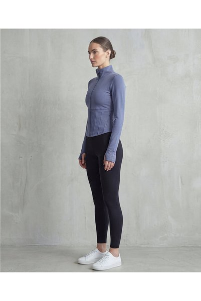 Miss Prova Jachetă de sport/tricou din țesătură moale cu perie cu orificiu pentru degetul mare MISSCE2621-2