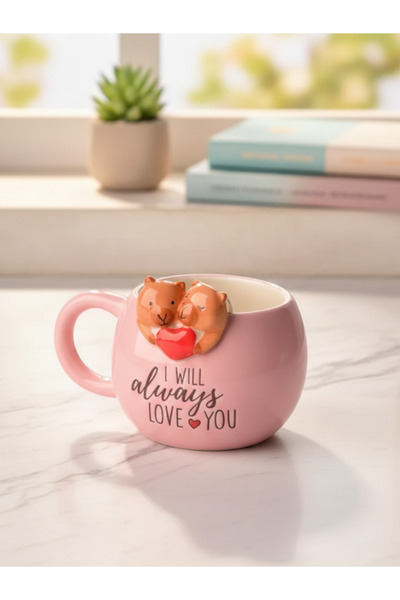 Tohana 3D Hanging Animal Figured Capybara Mug 420 ml