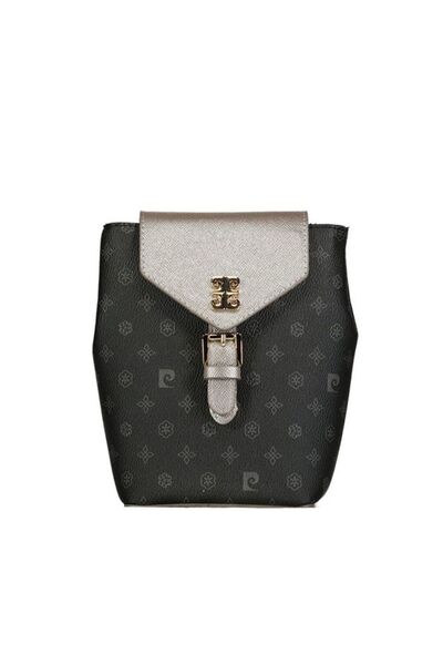Pierre Cardin Monogram Black Women's Backpack05Pc23Y319-Mn