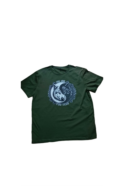 Ervo Reklam T-Shirt with Wolf Image