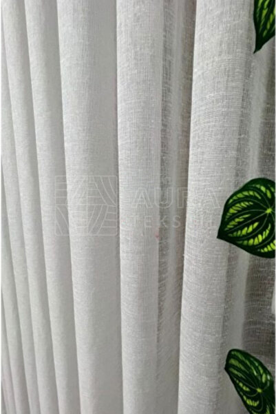 Fluiana Keten Şantuklu Foldet Keten Perde Kırık Beyaz Modern Salon ve Oturma ...