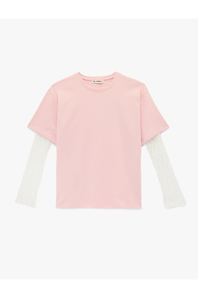 Koton Women'S Pink Teenage Tshirt Ls