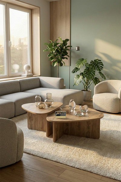 PDMPOİNT DOLAP MARKET Lavisa Orta Sehpa - Ahşap Desen