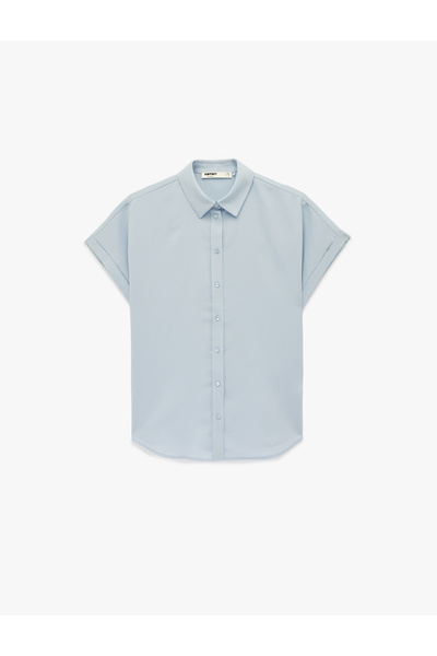 Koton Women'S Blue Women'S Shirts Ss