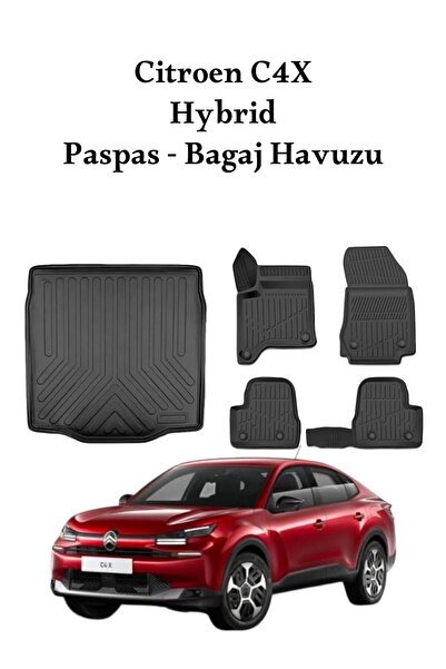 ZEY GARAGE & TUNİNG CİTROEN C4X 2025-2026 HYBRİD Uyumlu Araca Özel Lüx 3D Hav...