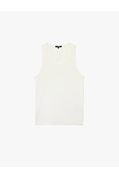 Koton Men'S White Slim Fit Tank Top