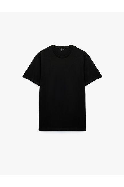 Koton Men'S Black Basic T-Shirt