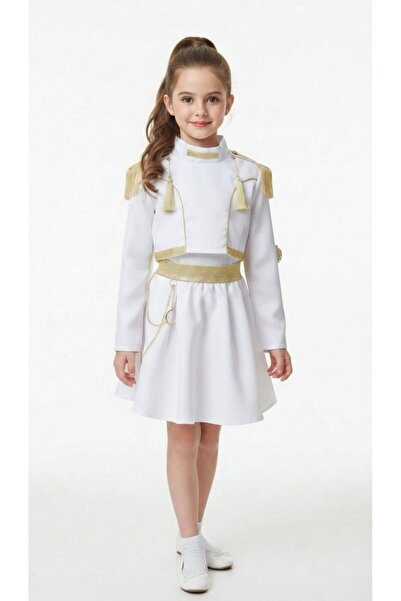 Lizsa Costum de scenă K-Pop Idol White Edition pentru fete