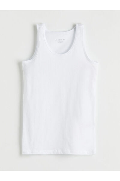 LC Waikiki White Crew Neck Boy's Undershirt