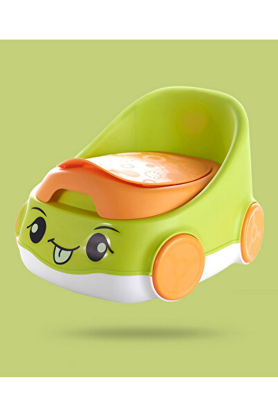 Fab N Funky كرسي مرحاض على شكل سيارة، مسند ظهر مرتفع، وعاء قابل للإزالة، حواف...