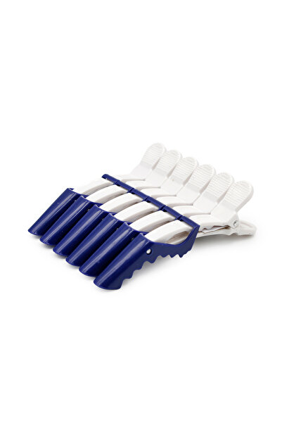 global fashion Set de 5 unități: Clame pentru păr, 6 bucăți, alb+albastru