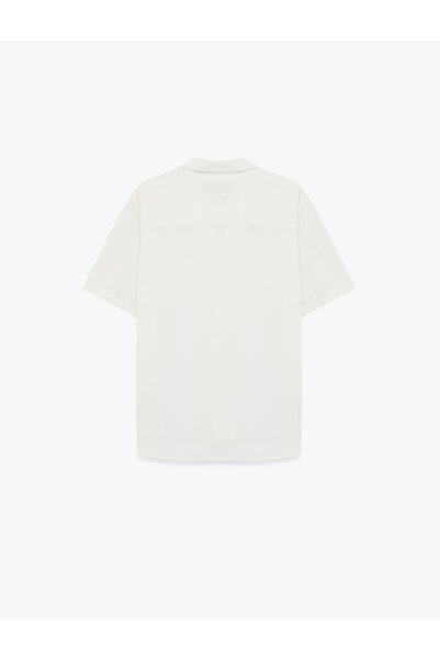 Koton Men'S Ecru Men'S Shirts Ss