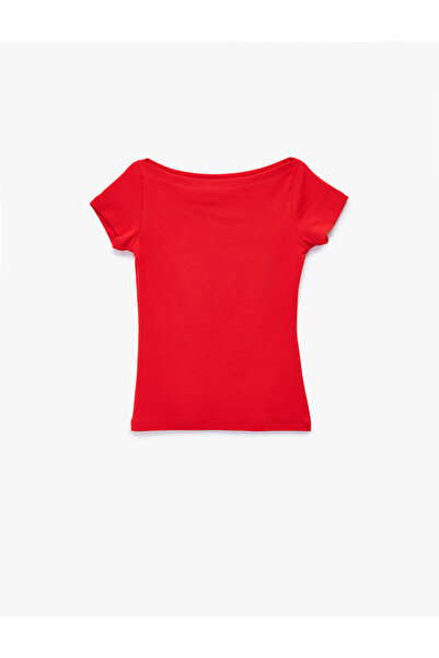 Koton Girl'S Red Modal T-Shirt