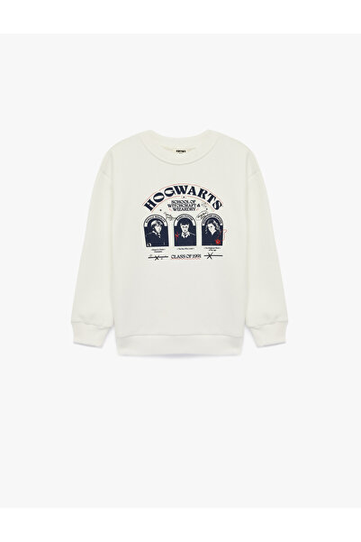 Koton Boy'S Ecru Licensed Sweatshirt