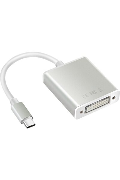 Mcstorey IOS Ve ANDROID UyumluType-C Adaptör DVI Dönüştürücü DVI-I Analog ve Dijital Dönüştürücü Type-C TO Dvi Adaptör