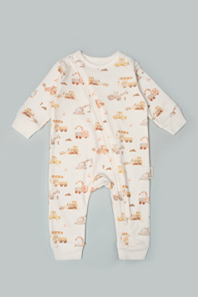 Vauva Baby Kids Jumpsuit Long Sleeve Printed Zippered Girls Boys Pajama Jumpsuit