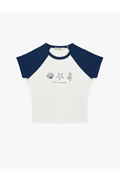 Koton Women'S Ecru Printed T-Shirt