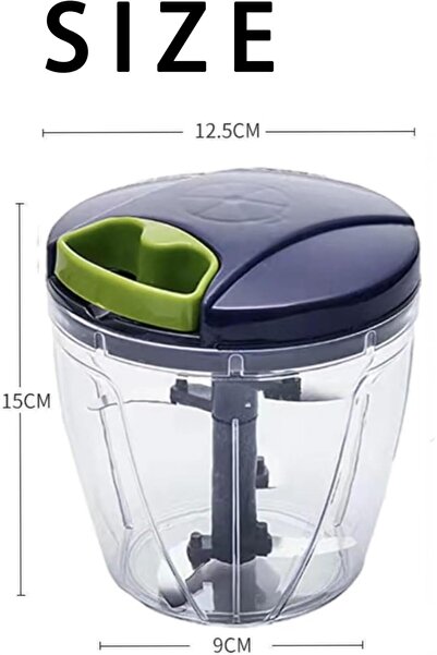 genernic SKY-TOUCH Pull Chopper - Manual Mincer with Large Capacity, Easy-to-...