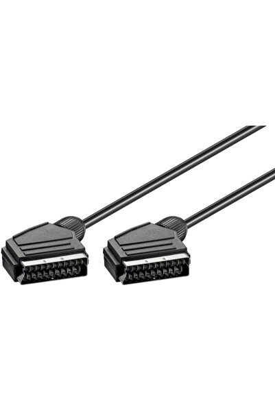 OEM Euro SCART cable 21 pin 7mm - Euro SCART 21 pin 7mm 1.5m male-male black