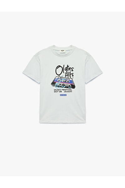 Koton Boy'S Blue Oversized T-Shirt