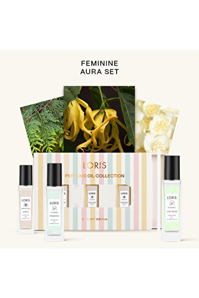 Loris Feminine Aura Kadın Parfüm Yağı Seti – 3’lü Özel Koleksiyon