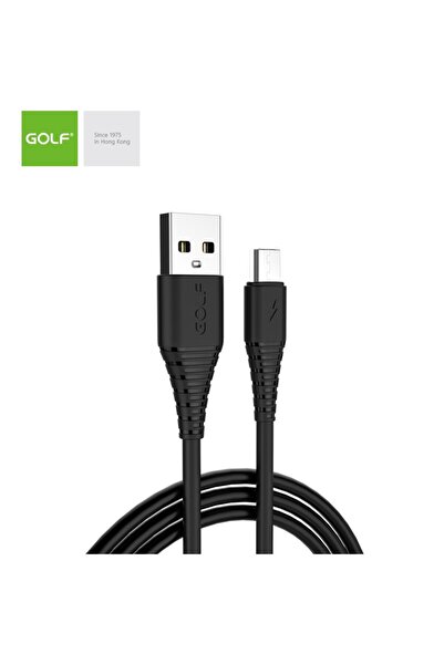 OEM Cablu USB la micro USB Golf Flying Fish Fast Cable 3A negru 1m GC-64m