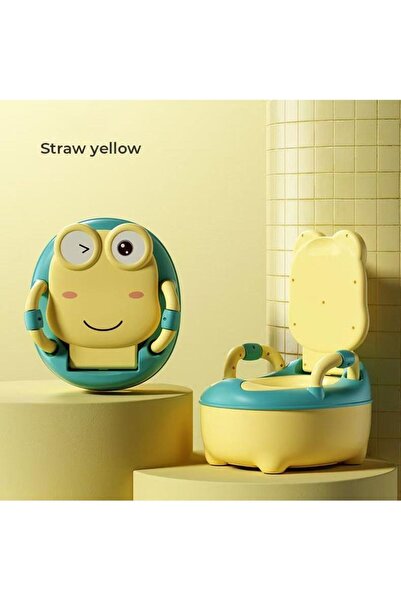 Fab N Funky كرسي مرحاض للأطفال بتصميم ضفدع، مزود بغطاء ومقابض ووعاء قابل للإز...