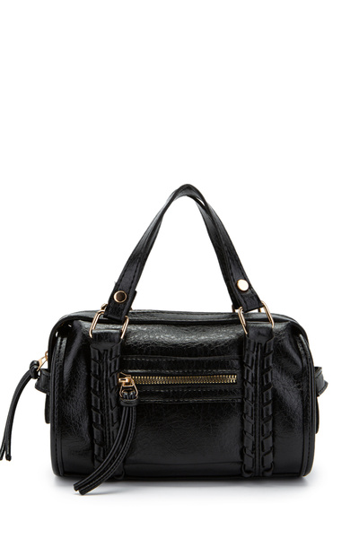 minebag Knitted and Pendant Detailed Jimmy Women's Crossbody Bag Black