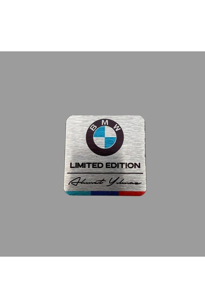 CRF Kişiye Özel BMW M Limited Edition Metal Etiket 6x6 cm Arkası Yapışkanlı