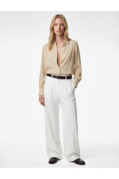 Koton قميص نسائي بأكمام طويلة من فيزون