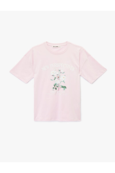 Koton Women'S Pink Oversized T-Shirt
