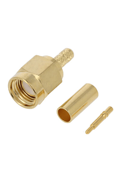 OEM Mufa SMA tata drept LMR100 RG174 RG316 crimpat pe cablu PTFE RF2-02B-T-02...