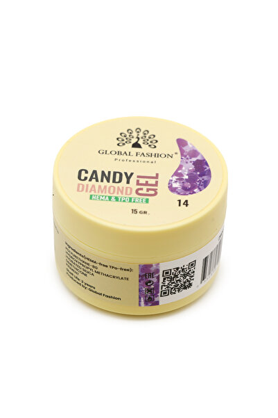 global fashion Set de 2 unități: Gel pentru modelarea unghiilor 15 gr, Diamon...