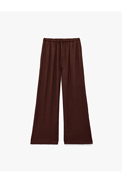 Koton Women'S Brown Teenage Trousers