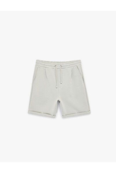 Koton Men'S Grey Drawstring Shorts